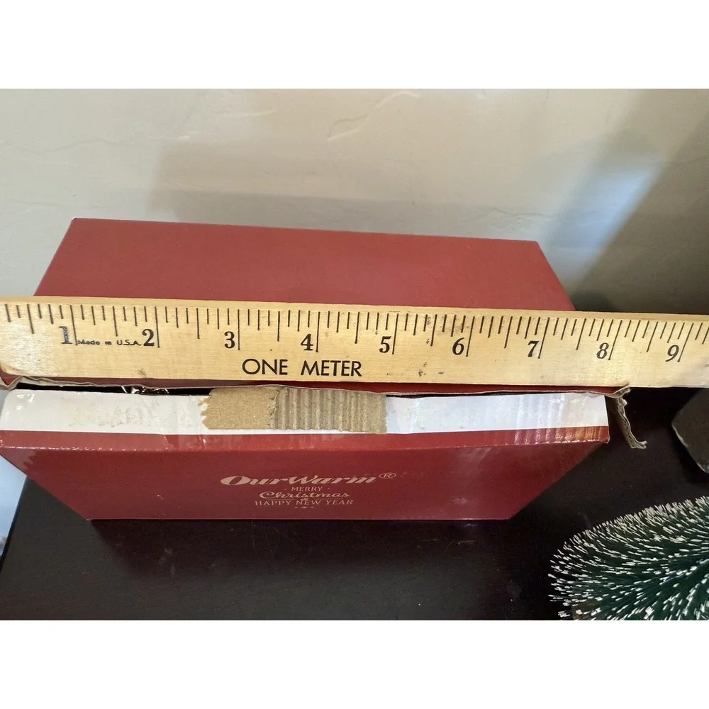 Christmas Vintage Red Truck Decor Pickup Truck In Original Box
